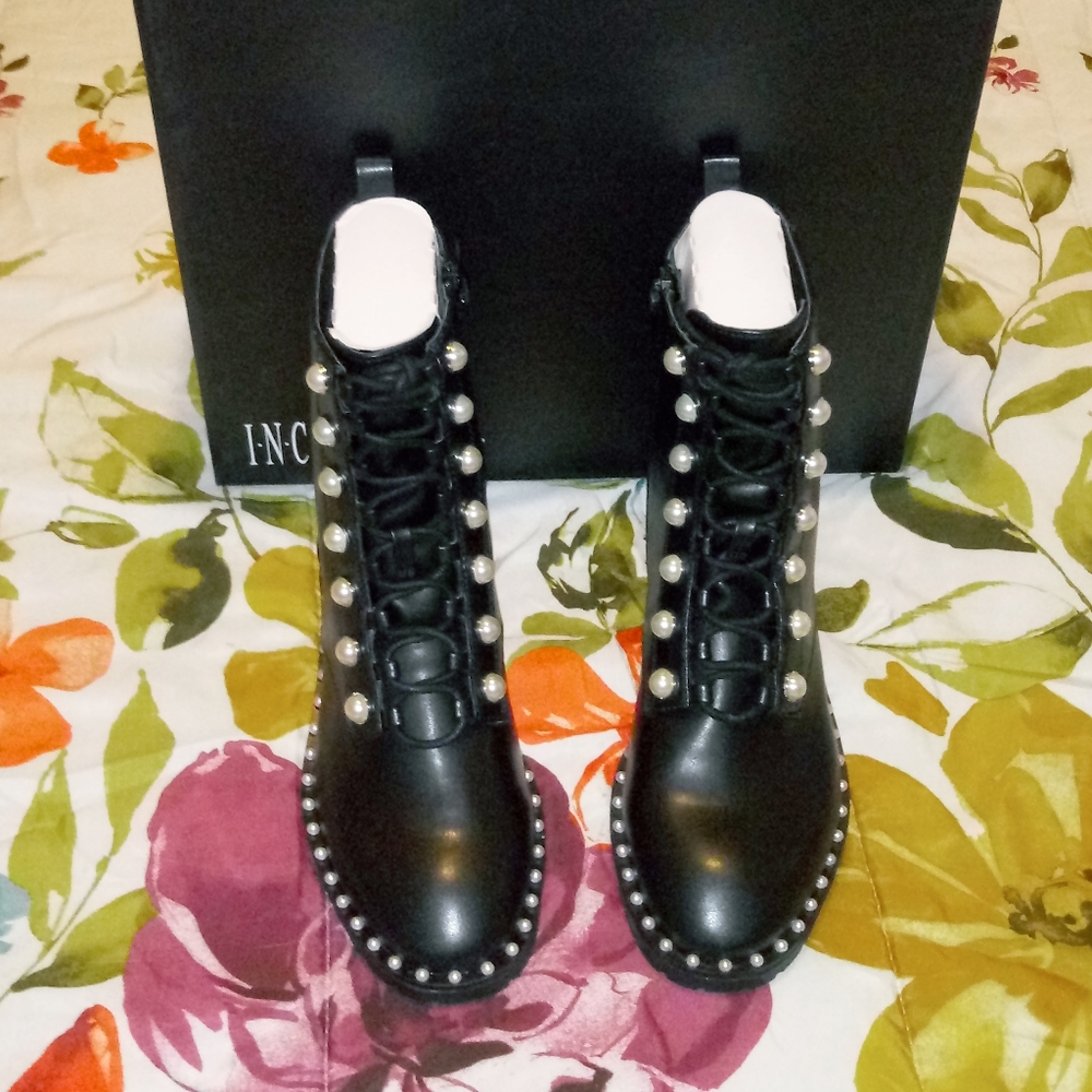 I.N.C Glynee Lace Up Booties - Picture 2 of 11